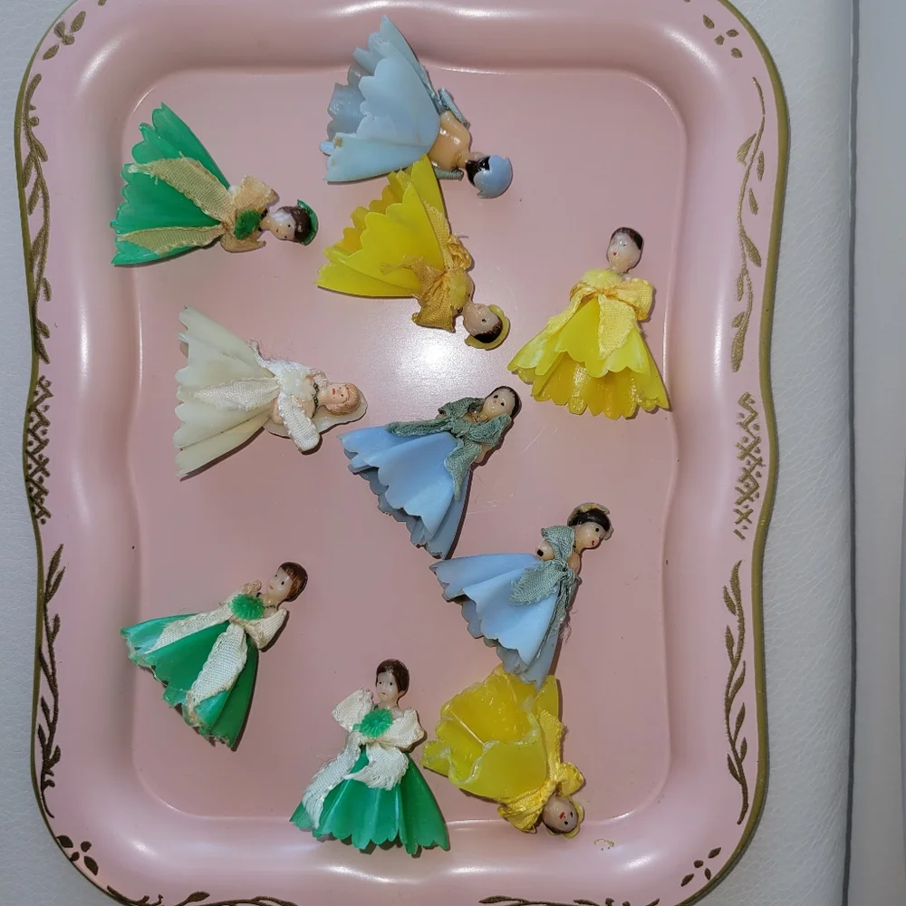 Vintage Wilton Cake Toppers ~ Bridal Party & Bride ~ Retro ~ Cute ~ MCM